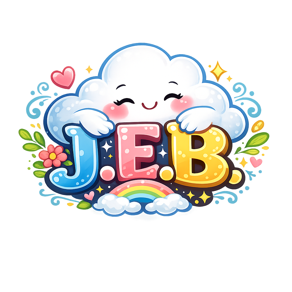 Animated cloud holding Joy Eternal Bliss logo